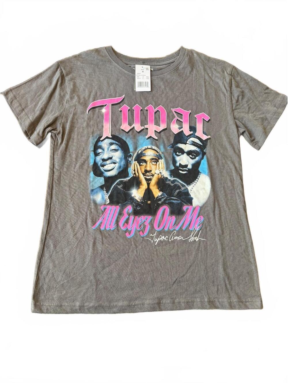 Tupac 'All Eyez On Me licensed merchandise graphic tee(0067)